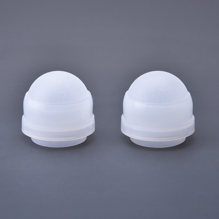 White PP Roller Ball Inserts Ball Diameter 25.4mm For Empty Deodorant Bottle