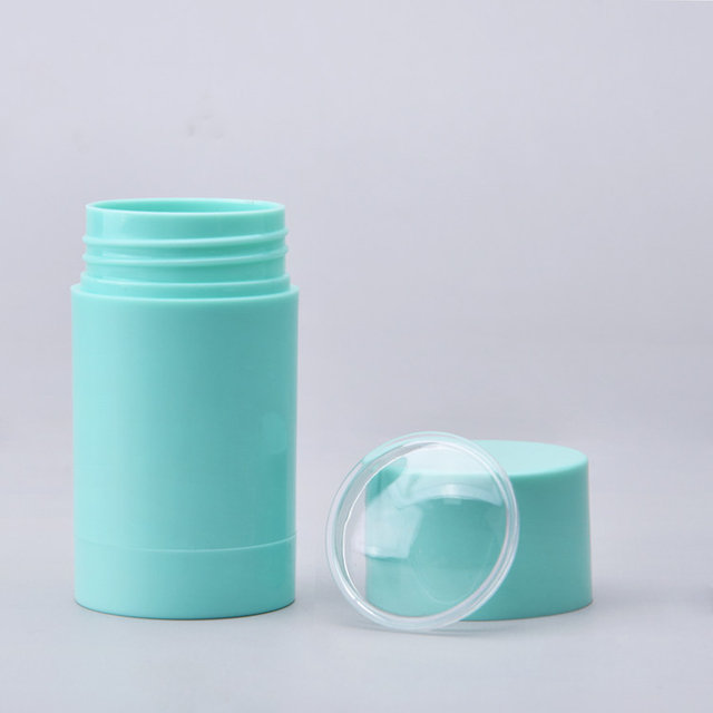 Round Twist Up Plastic Deodorant Tubes Container Silk Screen Printing