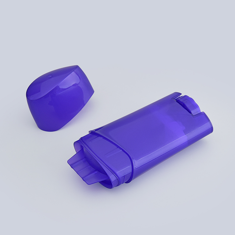 Customizable Oval Deodorant Stick Tube Container – 40g/65g Refillable PP+PE Packaging with Bottom Filling