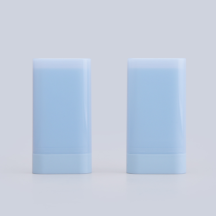 19g Card Shape Deodorant Stick Tube with Flat Cap – Refillable PP+PE Bottom Fill Container