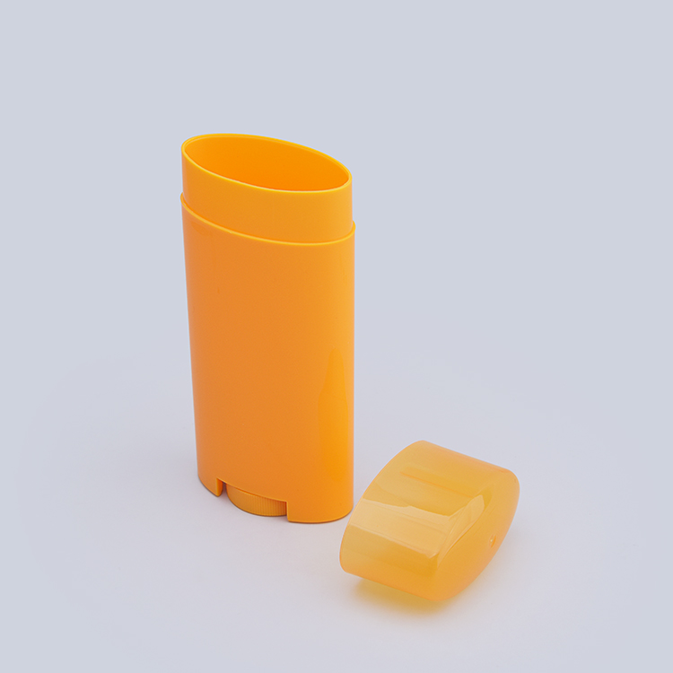 28g/71g Oval Deodorant Stick Tube with Flat Cap – Refillable PP+PE Bottle