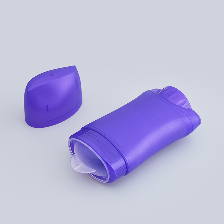 45g/73g Oval Deodorant Stick Tube Container with Scraper – Refillable PP+PE 