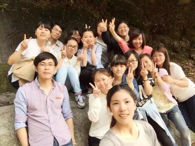 Blooming team is outing