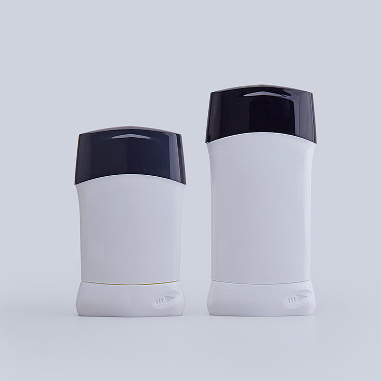 Oval Deodorant Stick Tube Container – 50g/76g Refillable Plastic Packaging for DIY & Commercial Use | PP+PE