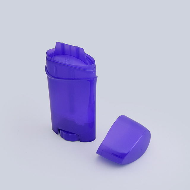 Customizable Oval Deodorant Stick Tube Container – 40g/65g Refillable PP+PE Packaging with Bottom Filling