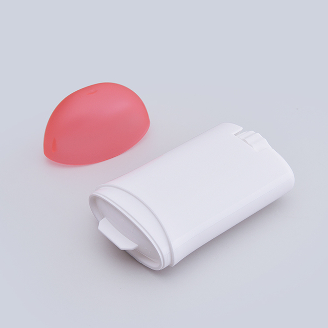 40g Oval Deodorant Stick Tube with Semicircle Cap – Refillable PP+PE Container