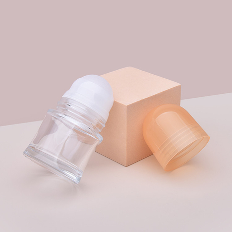 Refillable Glass Roller Ball Bottles Cylinder Shape Empty Round