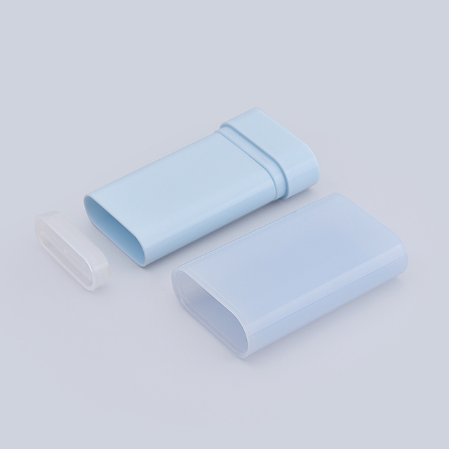 19g Card Shape Deodorant Stick Tube with Flat Cap – Refillable PP+PE Bottom Fill Container