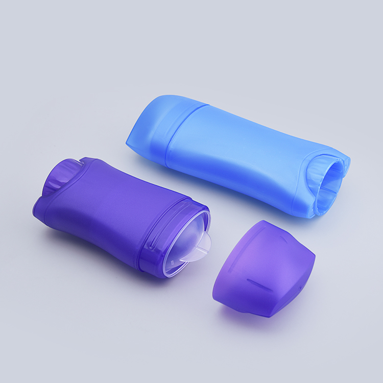45g/73g Oval Deodorant Stick Tube Container with Scraper – Refillable PP+PE 
