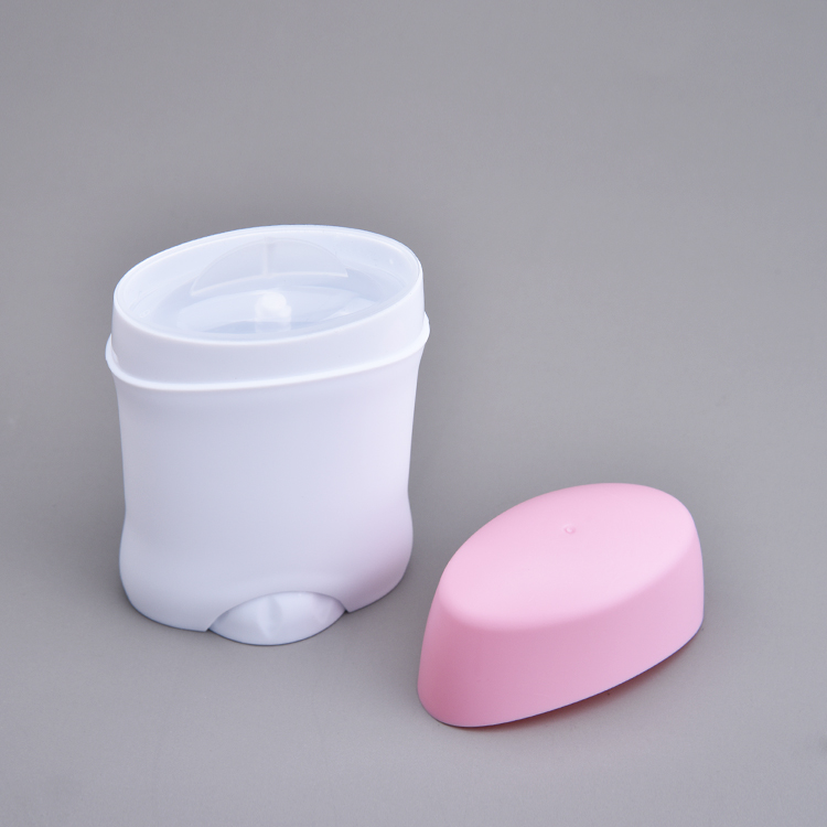 30g White And Pink Plastic Twist Up Solid Stick Container Deodorant Tubes Wholesale
