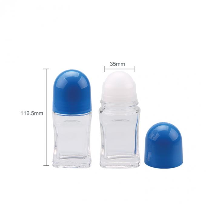 Recyclable Empty Glass Rollerball Bottles Ball Diameter 35mm 0